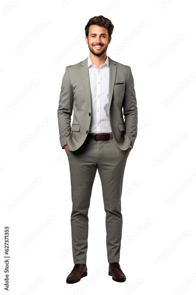 Businessman isolated. Illustration AI Generative. Businessman isolated. Illustration AI Generative.