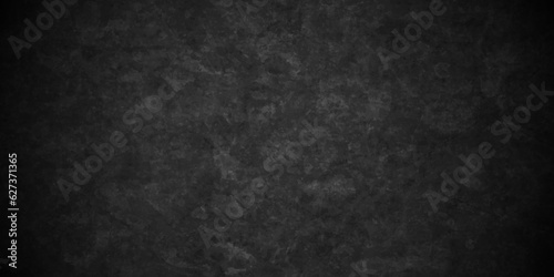 Dark Black background texture  old vintage charcoal black backdrop paper with watercolor. Abstract background with black wall surface  black stucco texture. Black gray satin dark texture luxurious.