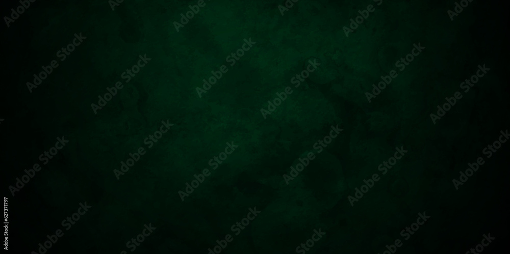 Dark Black and green stone concrete grunge texture background anthracite backdrop panorama. Panorama dark grey black and green slate background or texture.