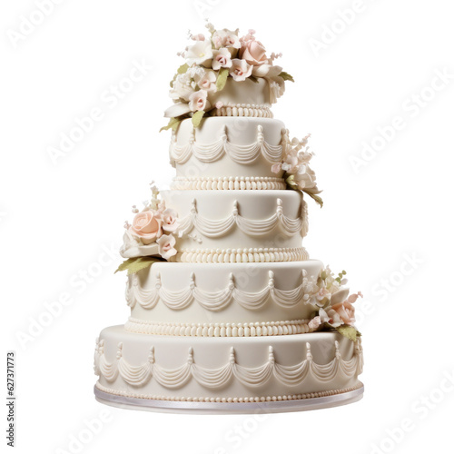 Wedding cake isolated