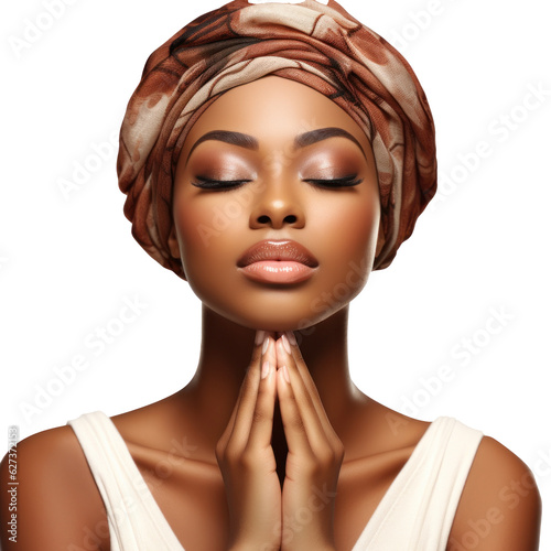 Beauty woman isolated. Skincare concept
