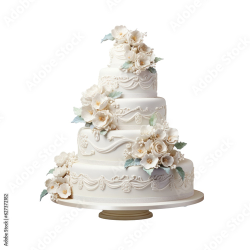 Wedding cake isolated