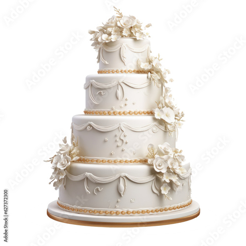 Wedding cake isolated