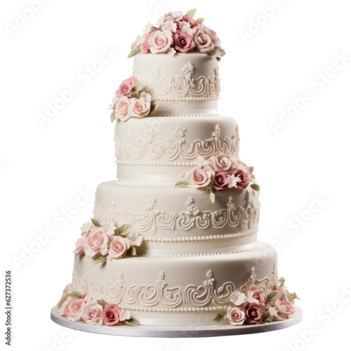 Wedding cake isolated