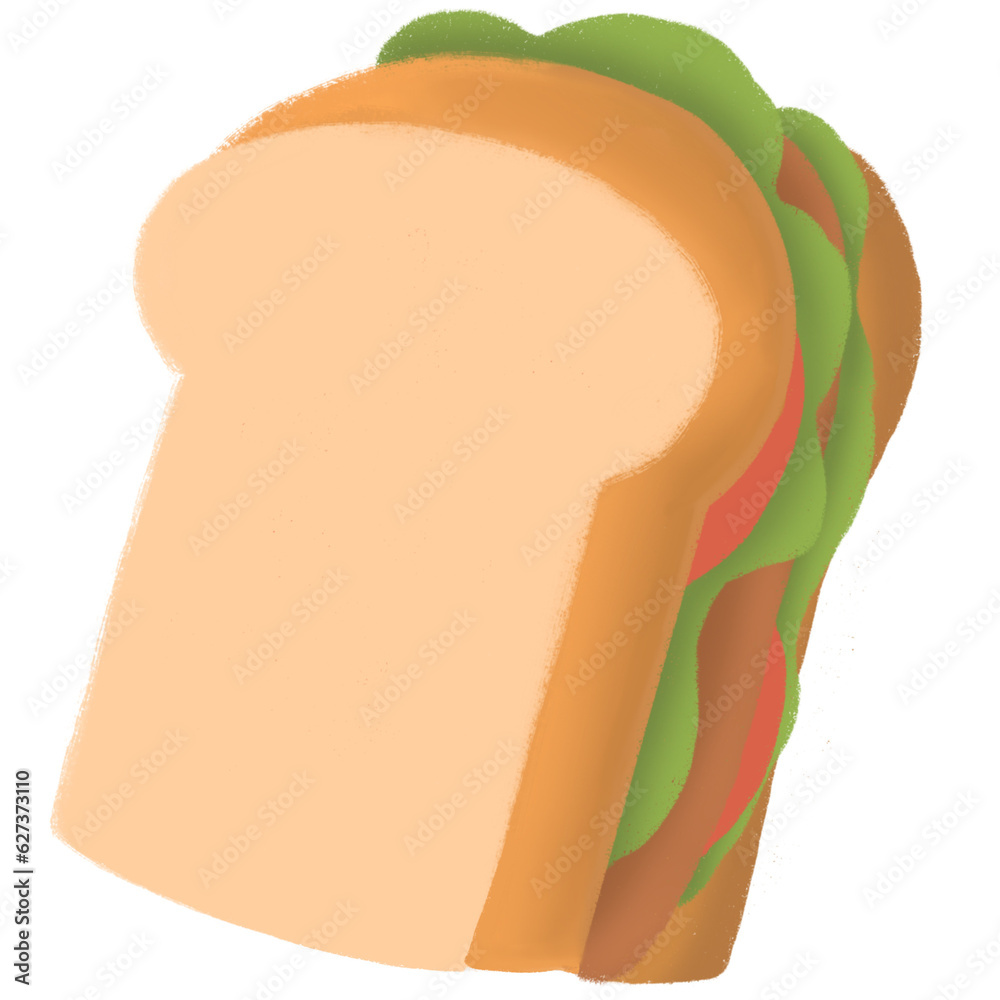Sandwich food sign cartoon illustration no background Sandwich food sign cartoon illustration no background