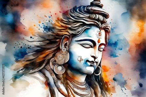 portrait of a shiva god 