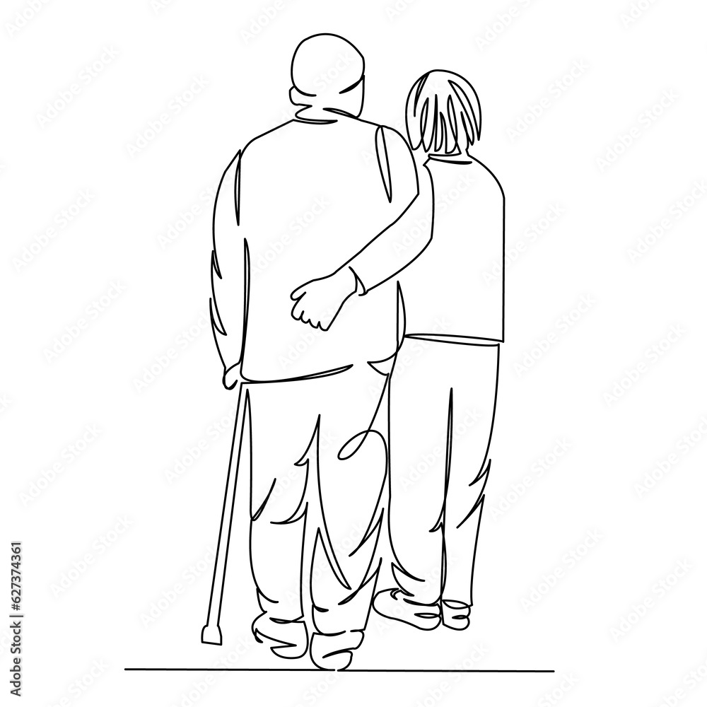 elderly couple walking elderly couple walking