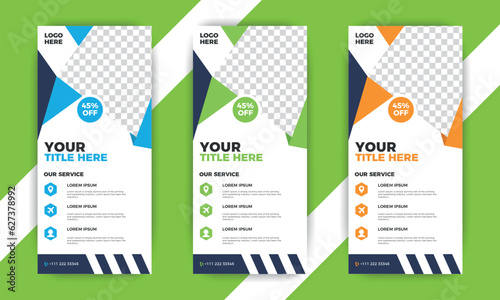 Travel dl flyer template rack card design