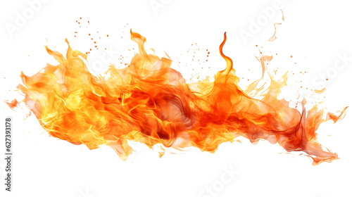 Realistic fire flame transparent background. Fire flame png  photo