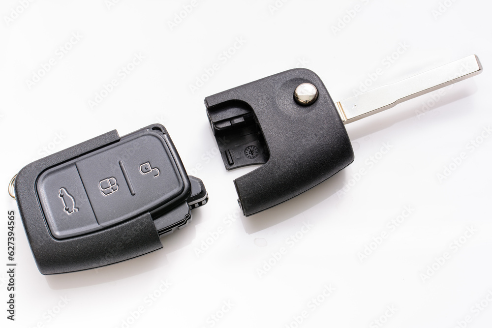 Car key immobilizer isolated on white Car key immobilizer isolated on white