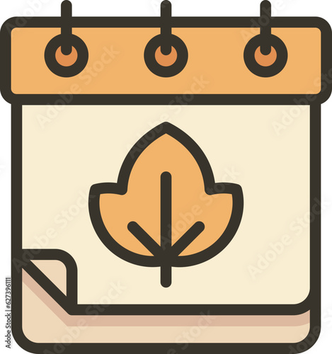 calendar autumn icon