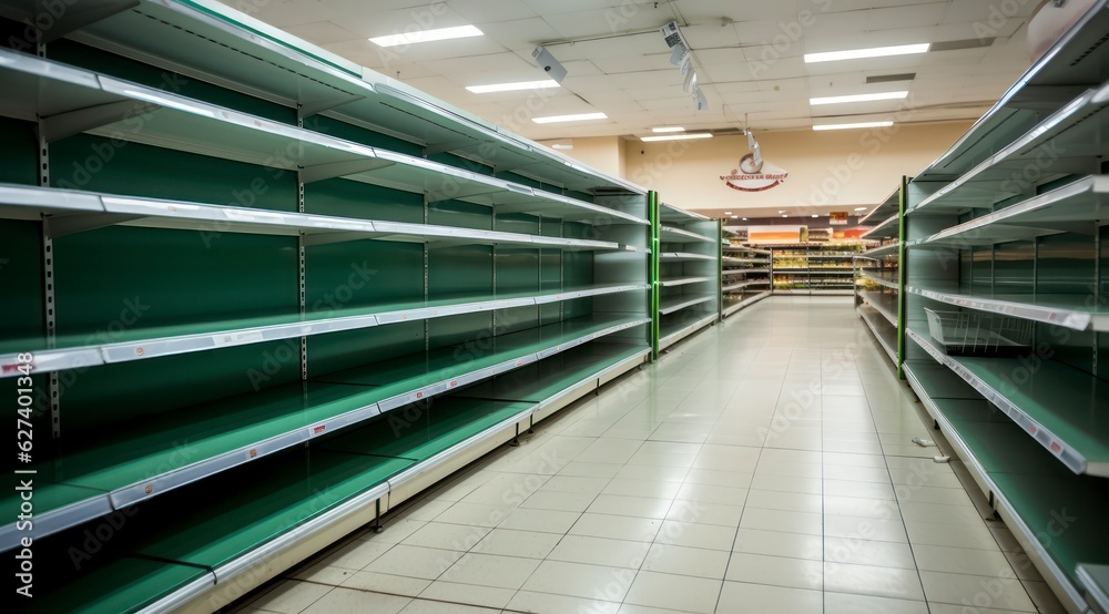 empty shelves in super market economic crisis concept , stock photo empty shelves in super market economic crisis concept , stock photo