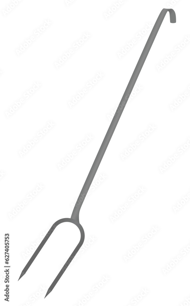 BBQ grill fork. vector illustration BBQ grill fork. vector illustration