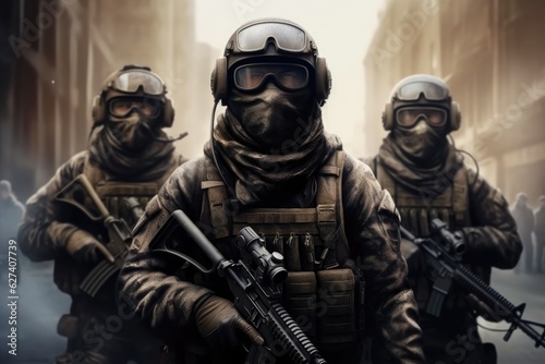 SWAT , Military operation, War Concept. © visoot