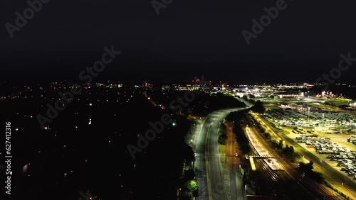 View of the sleeping city