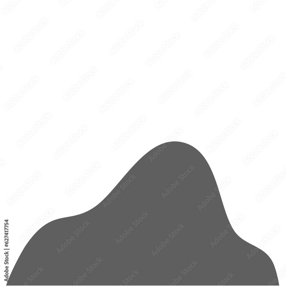 Hand Drawn Stone in Flat Style Hand Drawn Stone in Flat Style