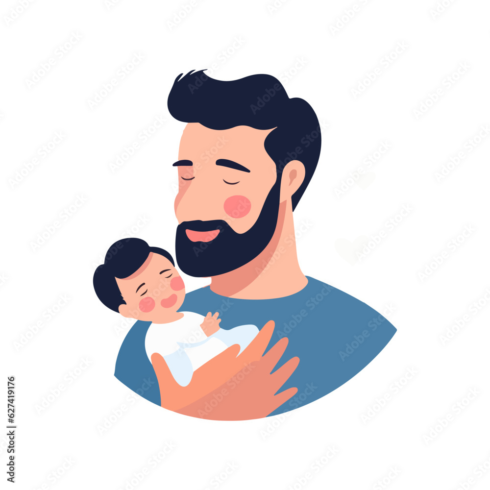 father and child love logo vector father and child love logo vector