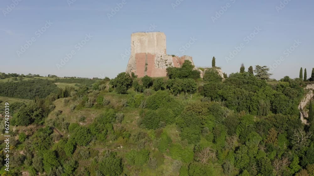 Rocca d Orcia in Castiglione d Orcia Tuscany Italy Aerial view Rocca d Orcia in Castiglione d Orcia Tuscany Italy Aerial view