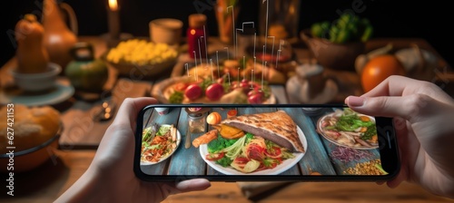 Augmented reality application using artificial intelligence for recognizing food 