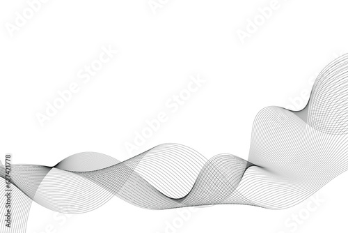 Abstract modern vector background. Curved vector illustration.