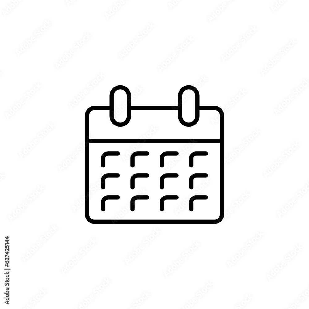 Schedule icon design with white background stock illustration Schedule icon design with white background stock illustration