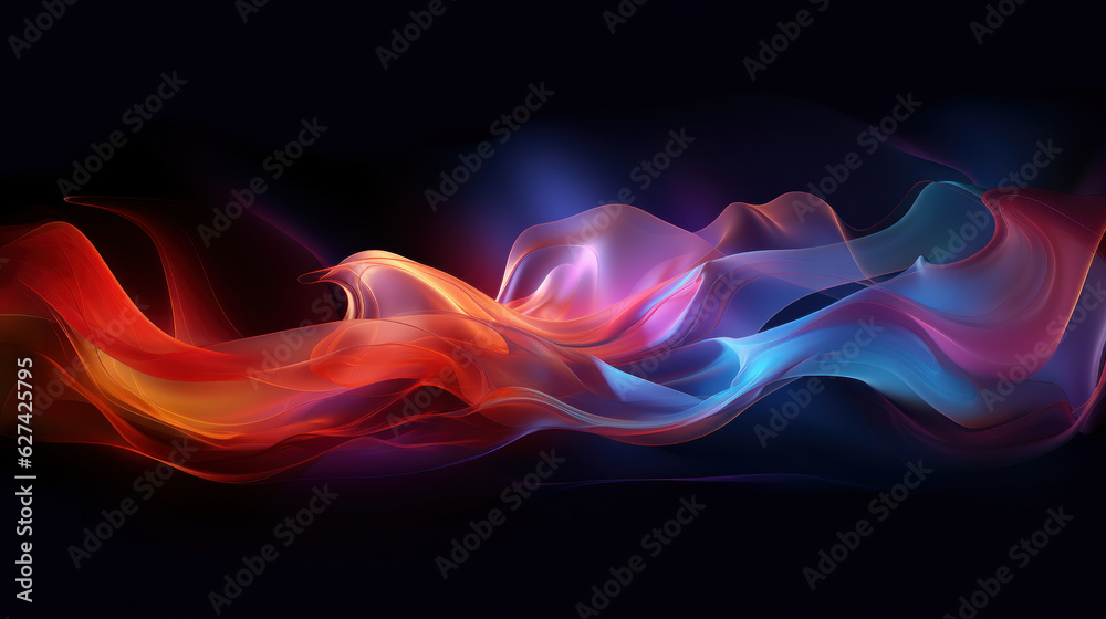 Obraz premium Abstract light smoke background for presentation