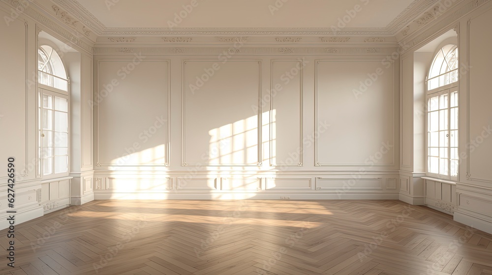 custom made wallpaper toronto digitalEmpty room New Traditional style morning light copy space, Generative AI
