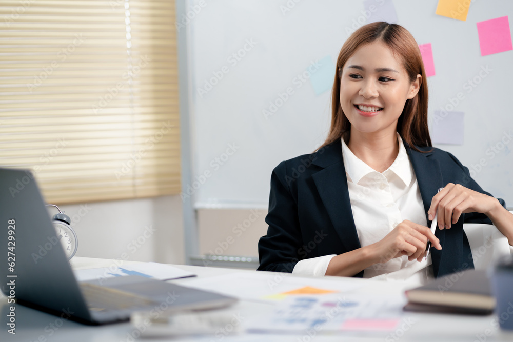 Portrait of Young creative startup woman at workplace.. Portrait of Young creative startup woman at workplace..