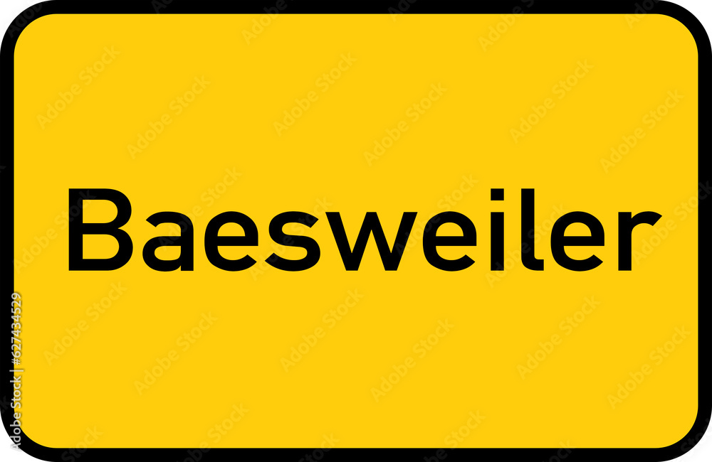 City sign of Baesweiler - Ortsschild von Baesweiler City sign of Baesweiler - Ortsschild von Baesweiler