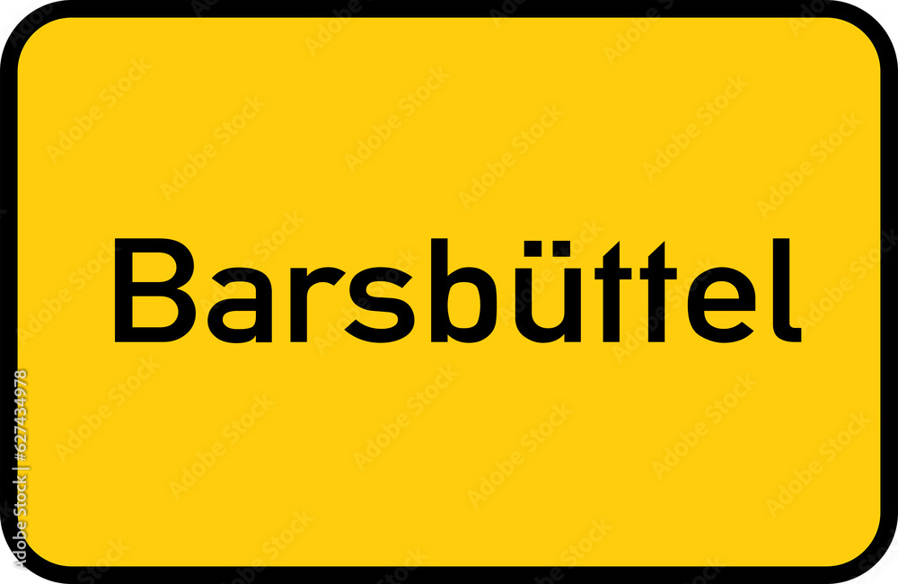 City sign of Barsbüttel - Ortsschild von Barsbüttel City sign of Barsbüttel - Ortsschild von Barsbüttel