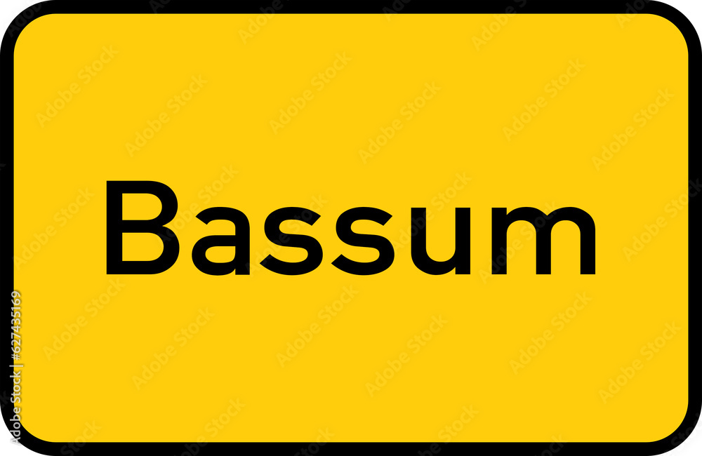 City sign of Bassum - Ortsschild von Bassum City sign of Bassum - Ortsschild von Bassum