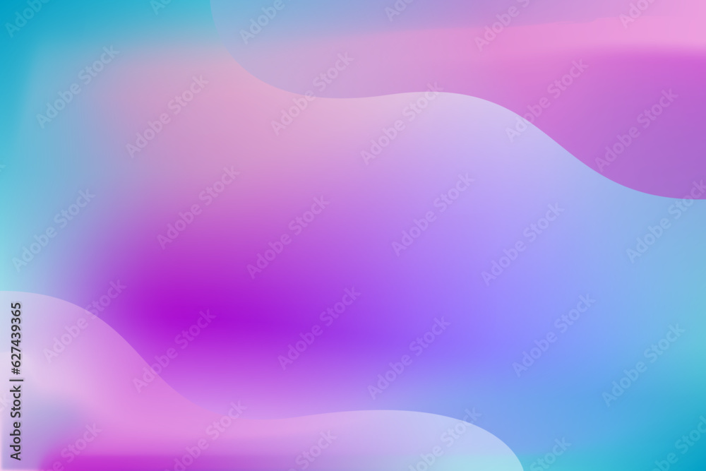 Naklejka premium Blue and purple gradient color abstract background. Vector illustration 