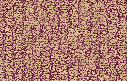 Camouflage Pattern Texture in vintage red and yellow like Reptile Skin, dynamic, wild and busy with small abstract shapes, occuring in nature, for interior design, deco or background, timeless style