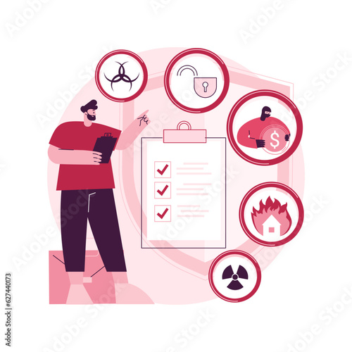 Business continuity and disaster recovery abstract concept vector illustration. Economic disaster recovery, business continuity planning, risk management, anti-crisis strategy abstract metaphor.