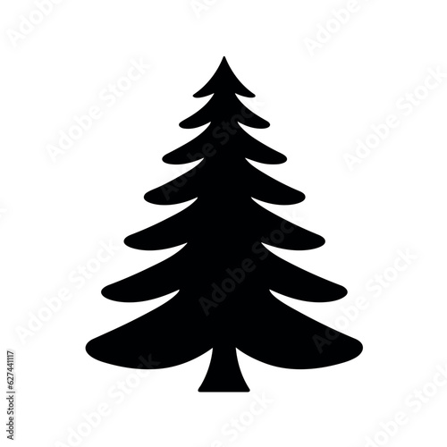 Vector illustration of a Christmas tree concept.