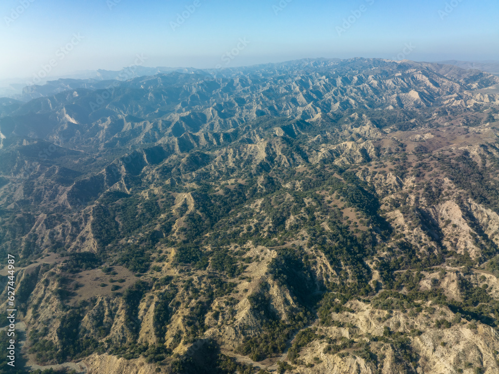 Aerial view of beautiful textures and hills in Vashlovani national park. Gorgeous place in Georgia. Aerial view of beautiful textures and hills in Vashlovani national park. Gorgeous place in Georgia.