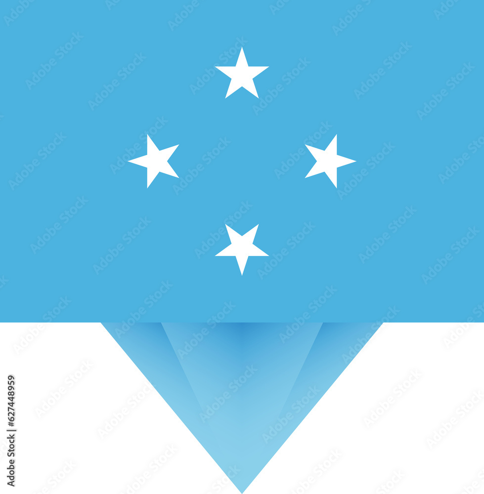 Micronesia national flag. Micronesia national flag.