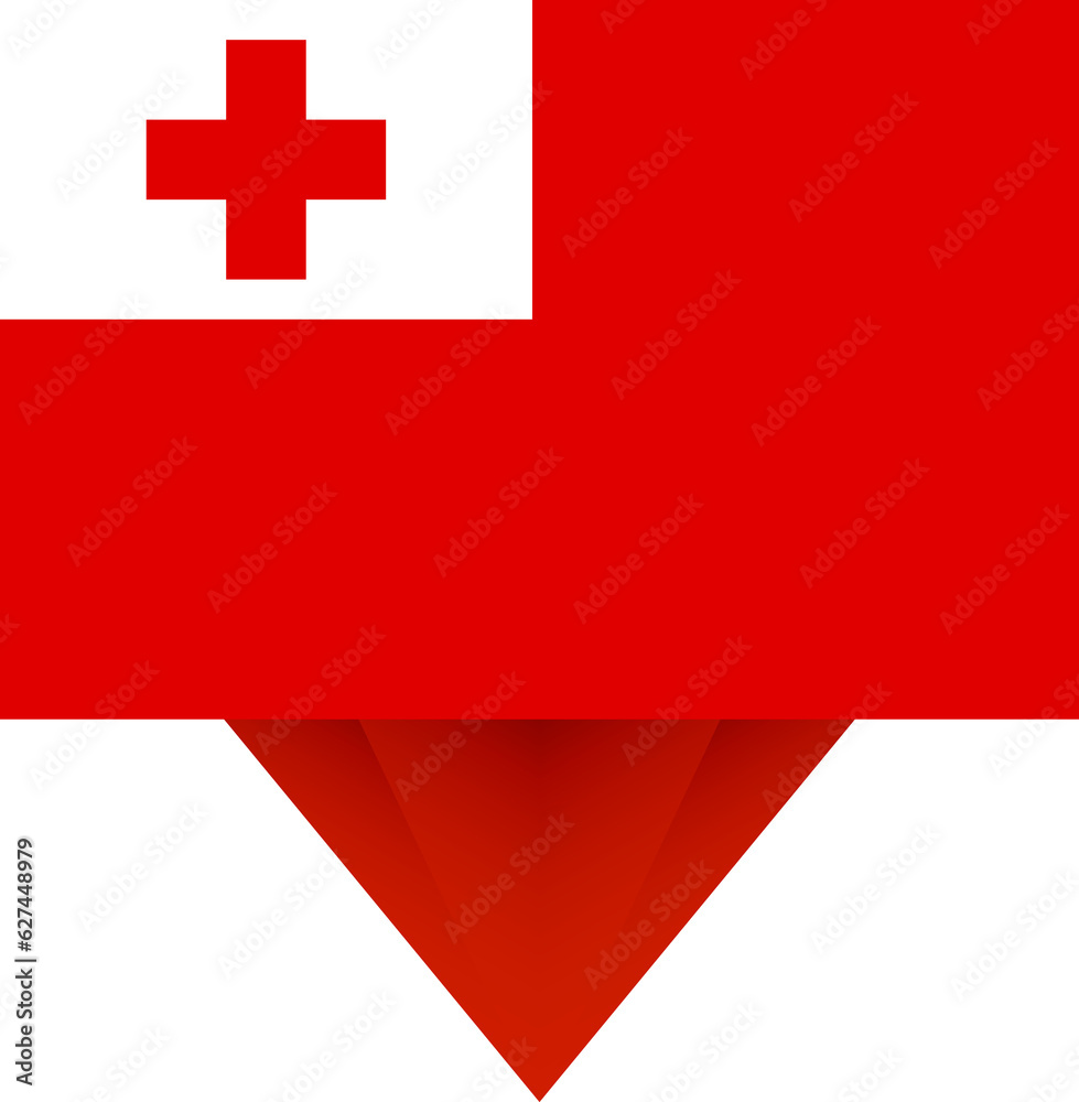 Tonga national flag. Tonga national flag.