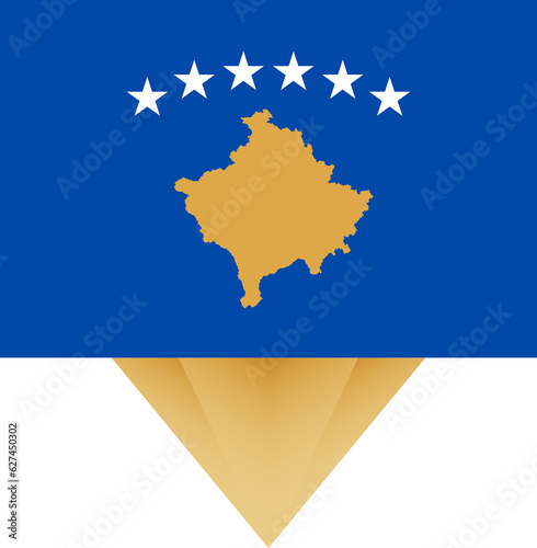 Kosovo national flag. photo