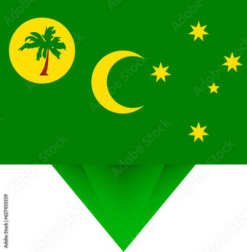 Cocos Islands national flag. © boldg