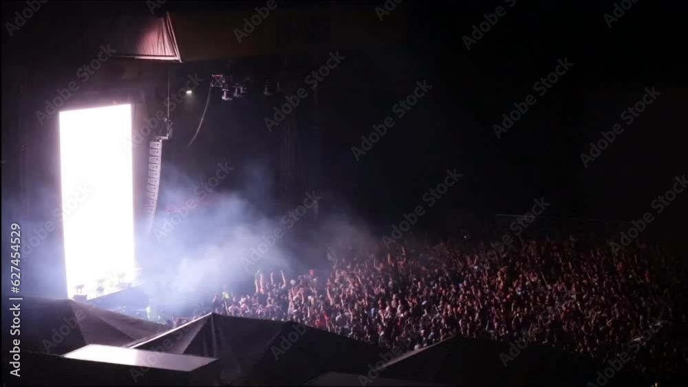 Show Concert Festival Music EDM Gig Strobe Lights Lighting Visual Effects Crowd Rave