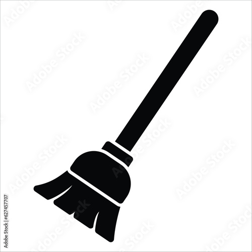 broom icon vector design template