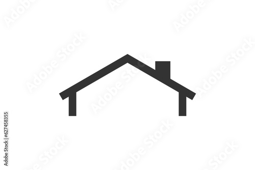 Fotografia, Obraz House rooftop  icon. Vector illustration design.