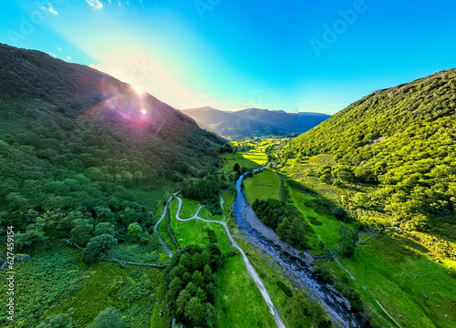 Stonethwaite Borrowdale Valley Mountains photo
