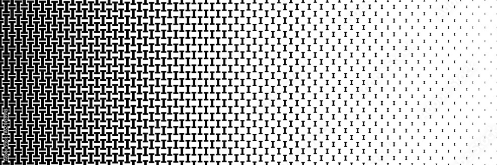 horizontal black halftone of capital letter I design for pattern and background. horizontal black halftone of capital letter I design for pattern and background.