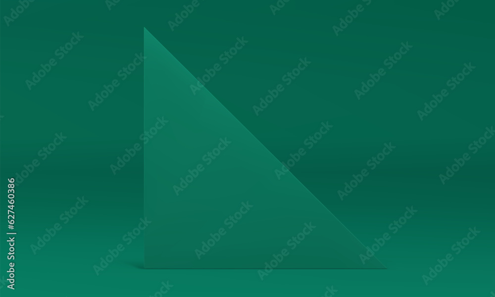 3d triangle wall green realistic backdrop promo studio interior design element vector illustration 3d triangle wall green realistic backdrop promo studio interior design element vector illustration