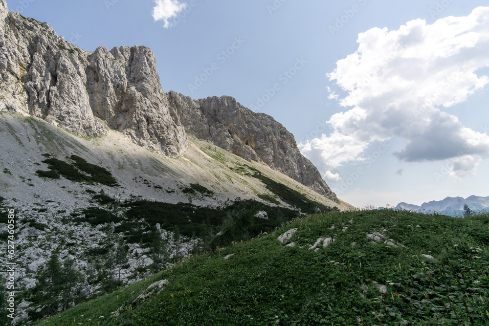 Mountains of Triglav National Park in Slovenia 