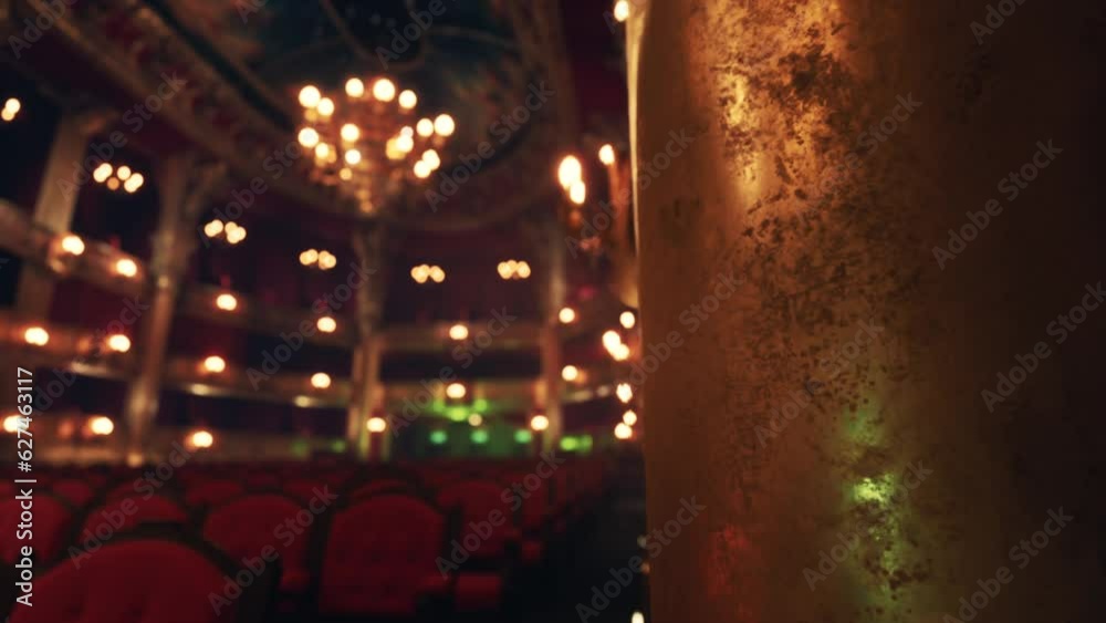 breathtaking opera house with intricate gilded details