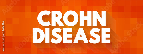 Crohn Disease is a type of inflammatory bowel disease, text concept background