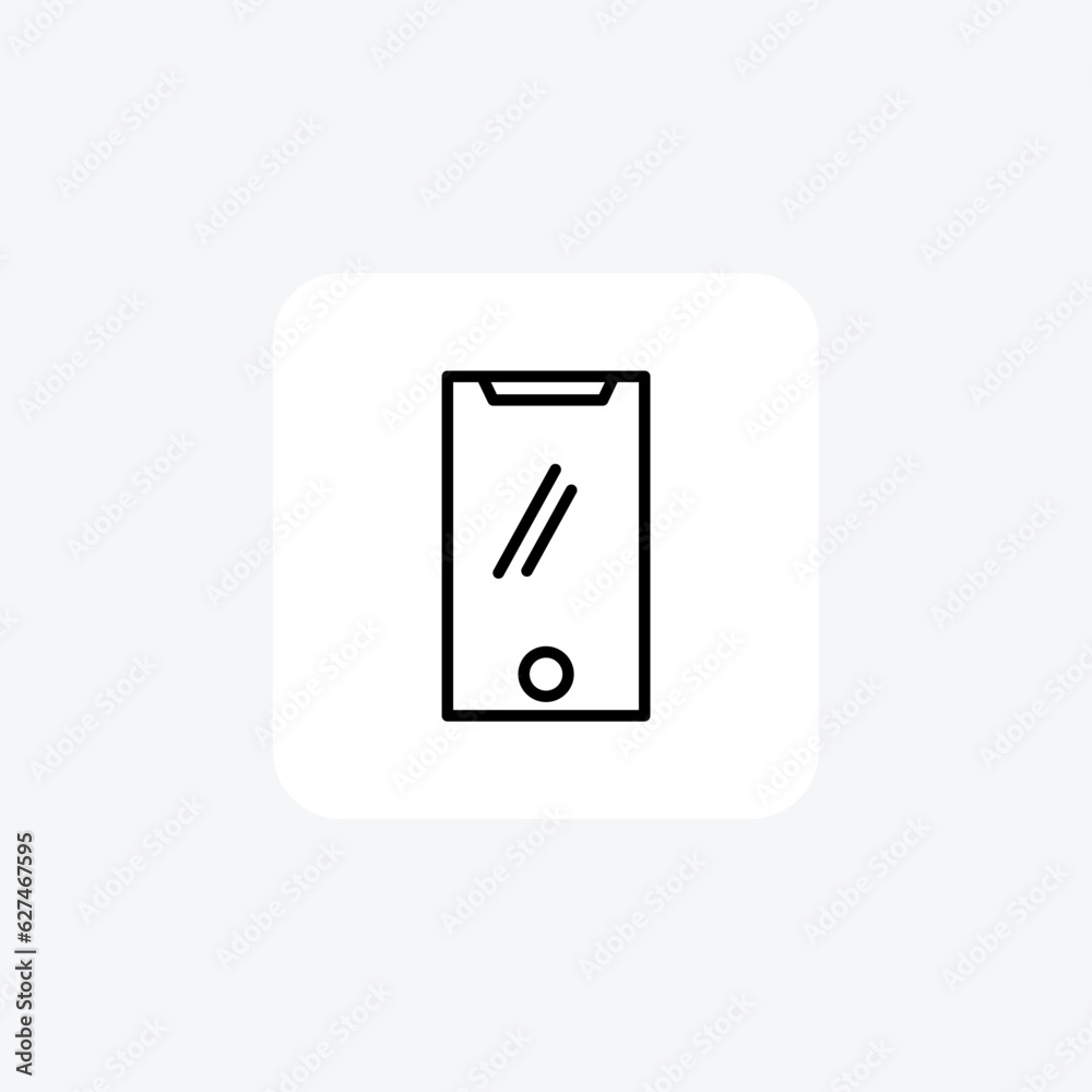 Mobile, Smart Phone, Cell Phone Vector Line Icon Mobile, Smart Phone, Cell Phone Vector Line Icon